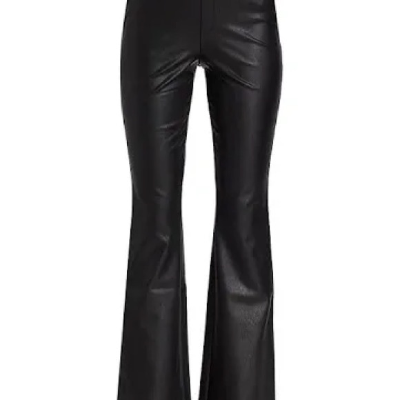 Spanx Stretch Faux Leather Flare Pants NWT XL BLACK - Picture 4 of 16